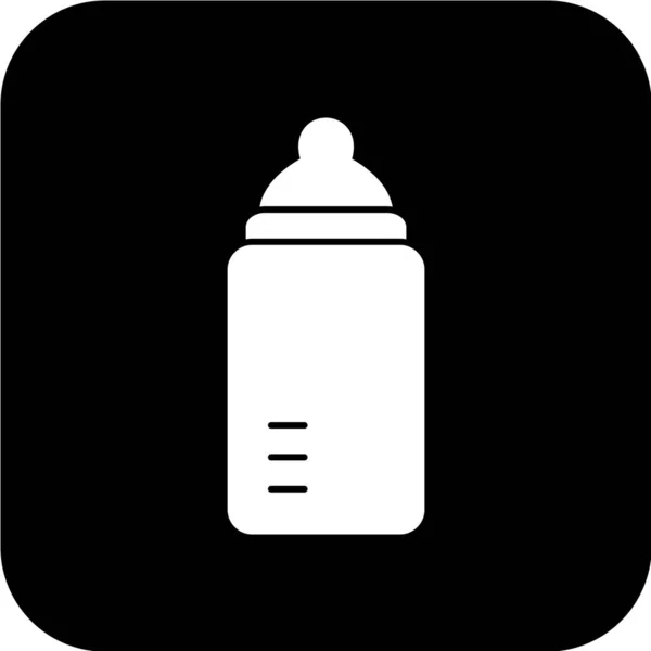 Εικονογράφηση Φορέα Μπουκάλι Απλό Εικονίδιο — Διανυσματικό Αρχείο