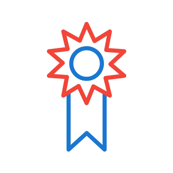 Нагорода Стрічка Значок Векторна Ілюстрація Графічний Дизайн — стоковий вектор