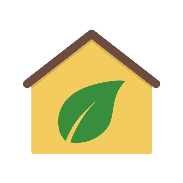 Eco Green House Icon — Vector de stoc