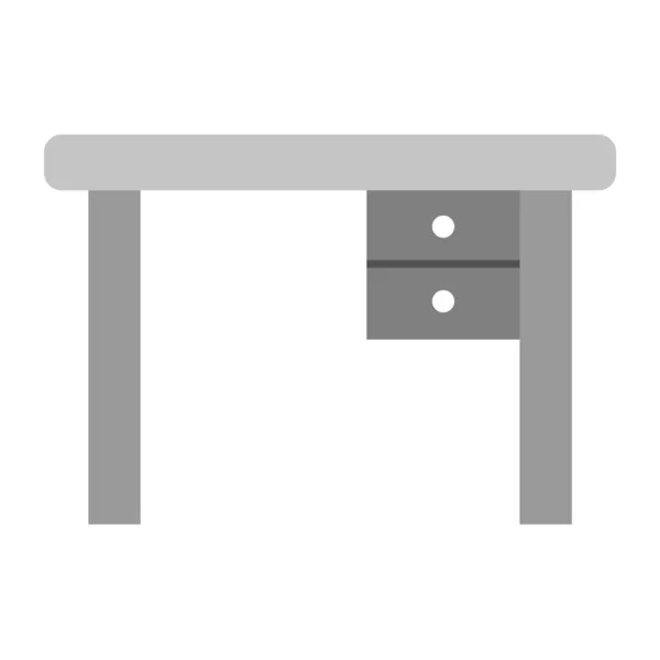 Study Table Icon Trendigen Stil Isolierten Hintergrund — Stockvektor