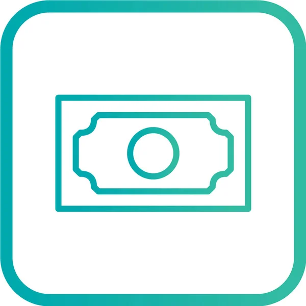 Money Icon Vector Illustration Flat Design Style — Stock Vector