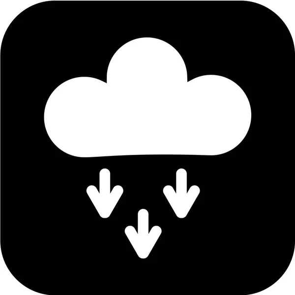 Nube Icono Vector Ilustración — Vector de stock