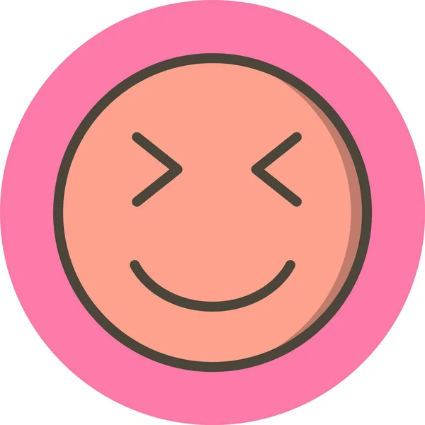 Icono Emoji Guiño Estilo Moda Aislado Fondo — Vector de stock