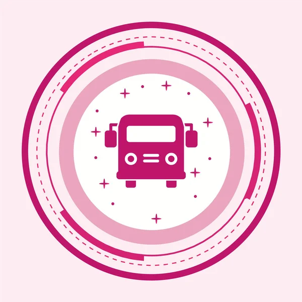 Transportation Icon Pink Background Vector Illustration — Stock Vector