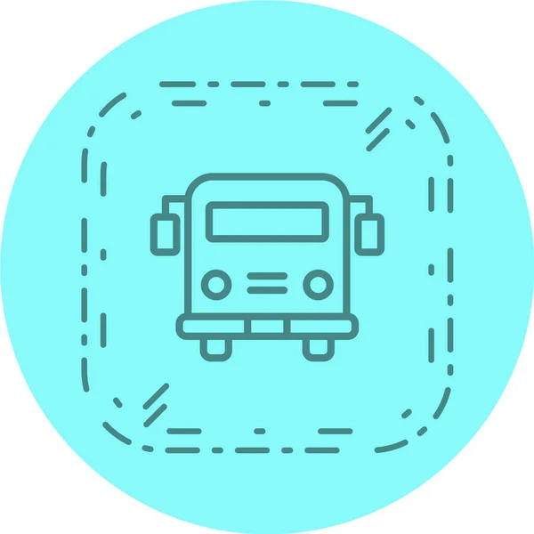 Bussymbol Vektorillustration — Stockvektor