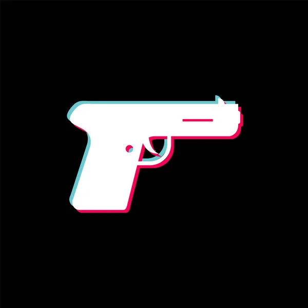 Gun Icon Trendy Stijl Geïsoleerde Achtergrond — Stockvector