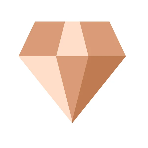 Vector Illustratie Van Diamant Icoon — Stockvector