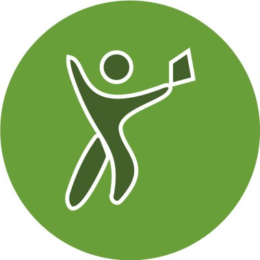 Bir erkek siluetinin vektör çizimi