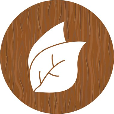 Yaprak Simgesi Moda Biçiminde İzole Arkaplan