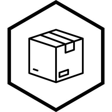 Paket Simgesi Moda Biçiminde İzole Arkaplan