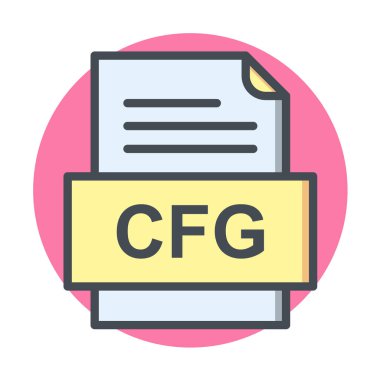 dosya biçimi simgesi, vektör illüstrasyonu