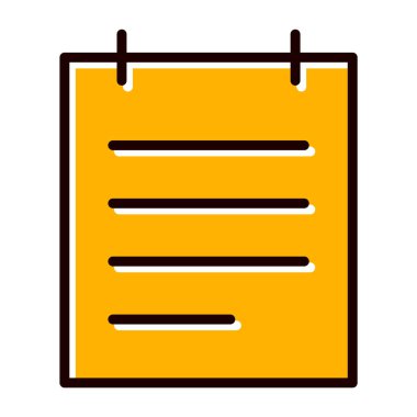 Moda Biçiminde Not Simgesi İzole Arkaplan   