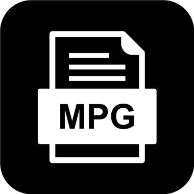 dosya biçimi simgesi, vektör illüstrasyonu