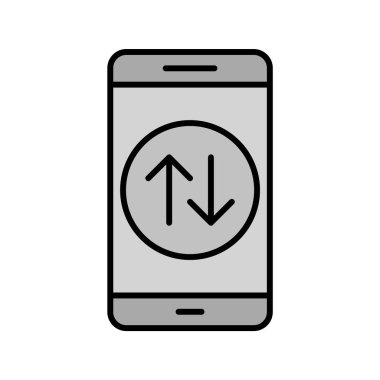  Veri Bağlantısı Mobil Uygulama Simgesi Moda Biçimli İzole Arkaplan