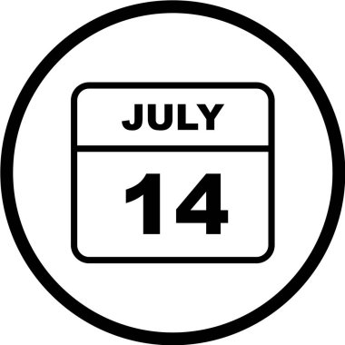 Takvim simgesi tasarımı, vektör illüstrasyonu