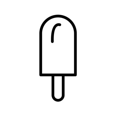dondurma simgesi, vektör illüstrasyonu