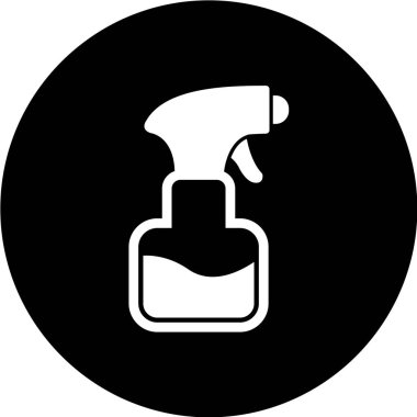 Sprey şişe ağ ikonu vektör illüstrasyonu 