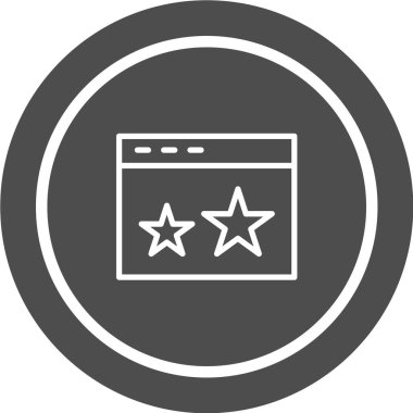 Web sayfası simgesi. vektör illüstrasyonu