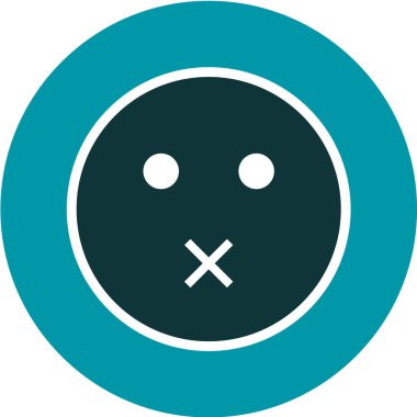 Moda Biçimli Emoji Simgesi İzole Arkaplan 