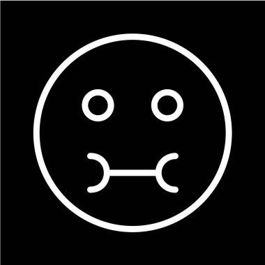 Gülümseme simgesi, vektör illüstrasyonu