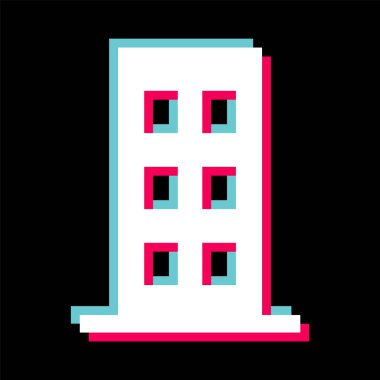 Moda Biçimli Düz Simge İzole Arkaplan