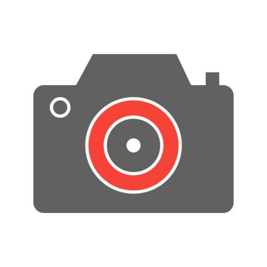 Kamera Simgesi Moda Biçiminde İzole Arkaplan