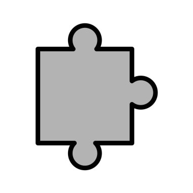 yapboz parçası vektör çizimi 