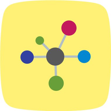 Molekül simgesi vektör illüstrasyonu