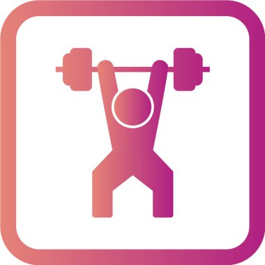 Halterli bir adamın vektör çizimi