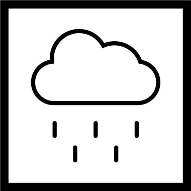 bulut simgesi, vektör illüstrasyonu