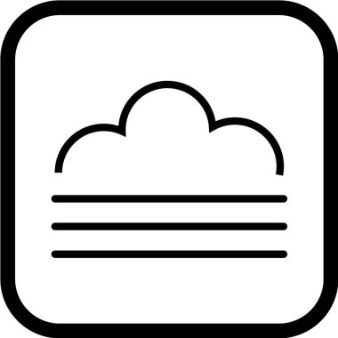 bulut vektör illüstrasyonu