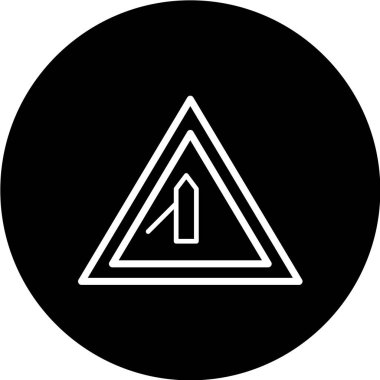 Yol simgesi, vektör illüstrasyonu