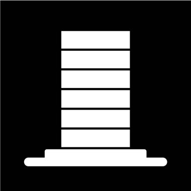 Modern b 'nin vektör illüstrasyonunda simge eksikliği