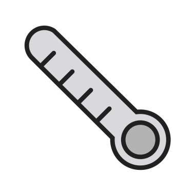 Termometre simgesinin vektör illüstrasyonu