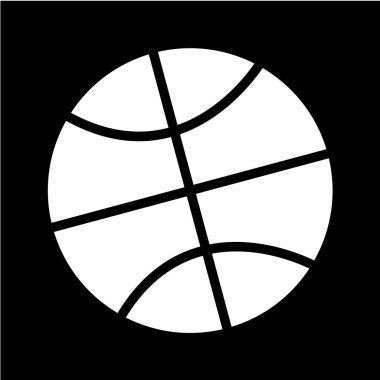 Basketbol topu ikonu vektör illüstrasyonu
