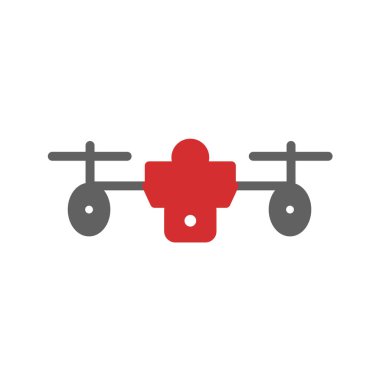 Modern b 'nin vektör illüstrasyonunda simge ambulansı yok