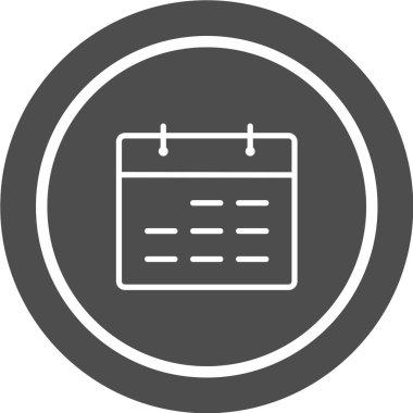 Moda biçimi izole edilmiş arkaplanda takvim simgesi 