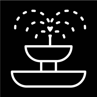 fıskiye ağ simgesi vektör illüstrasyonu 