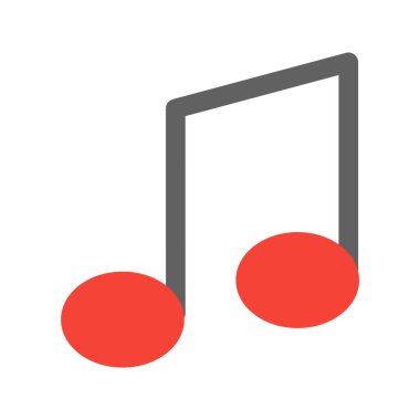 trend biçimi izole edilmiş arkaplanda müzik notası simgesi