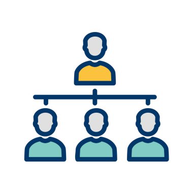 İş vektörü illüstrasyonu beyaz arkaplanda izole edildi