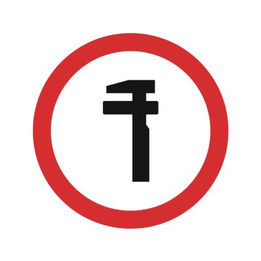 Yol simgesi, vektör illüstrasyonu