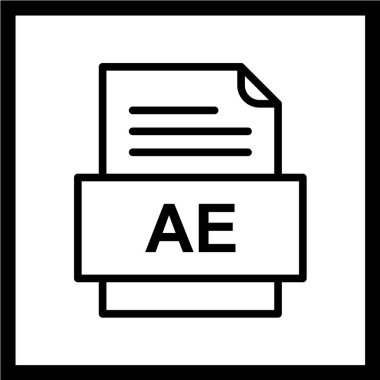 dosya biçimi simgesi, vektör illüstrasyonu