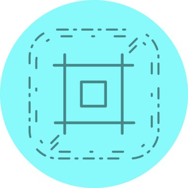 Düzen Simgesi Moda Biçimi İzole Arkaplan