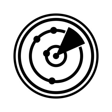 Radar Simgesi Moda Biçiminde İzole Arkaplan