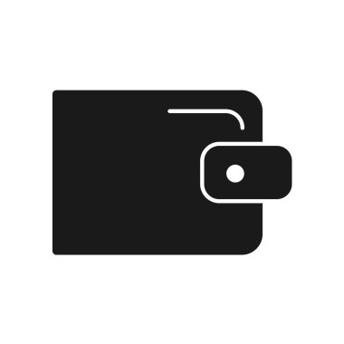 Para simgesi vektör illüstrasyon tasarımlı cüzdan