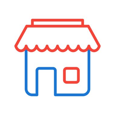 Dükkan Simgesi Moda Biçiminde İzole Arkaplan