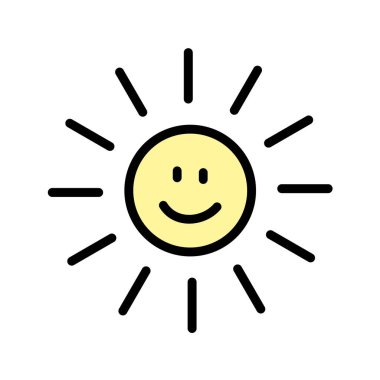 Mutlu gülümseyen karalama simgeleri