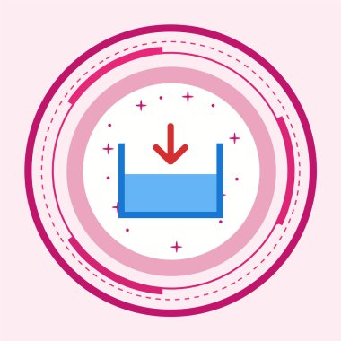 Modern b 'nin vektör illüstrasyonu eksik simgesi