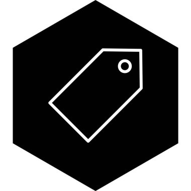 Moda Biçiminde Etiket Simgesi İzole Arkaplan