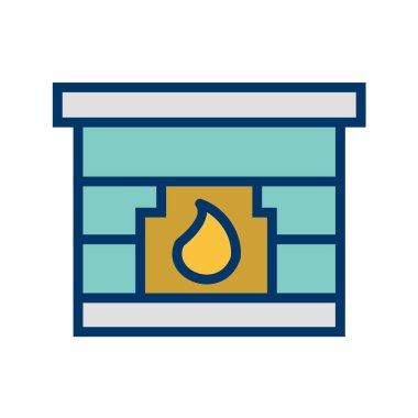 Emlak simgesi vektör illüstrasyonu 